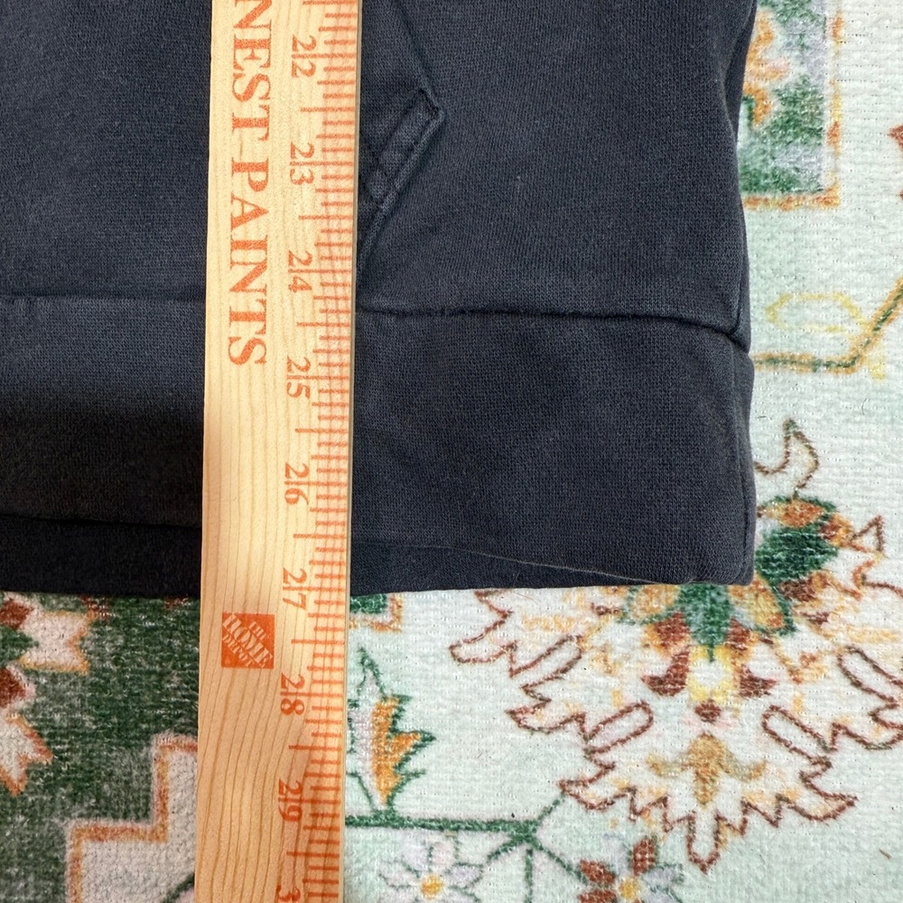 Vintage Adidas Pullover Hoodie Men's L‎ Black Sweatshirt Logo Spellout Casual - Picture 4 of 4